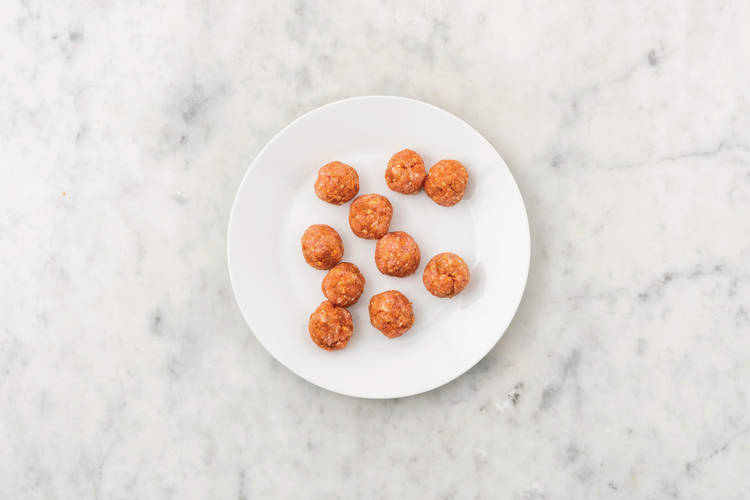 Prep the meatballs