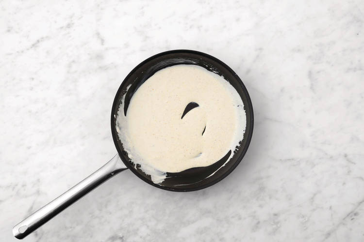 Make the peppercorn hollandaise