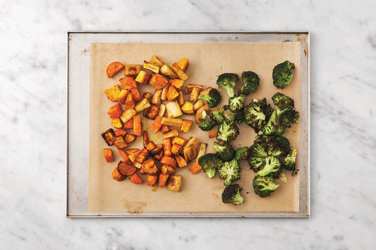 Roast the veggies