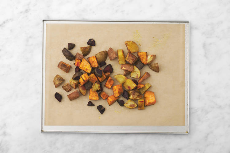 Roast the veggies