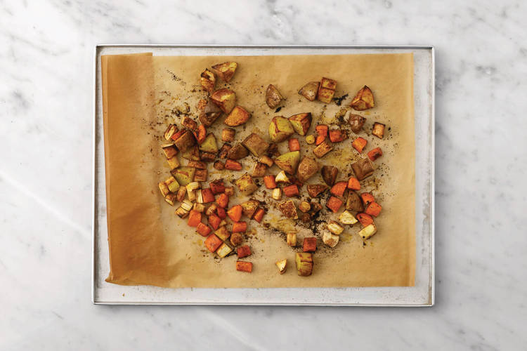 Roast the veggies