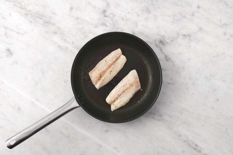 Cook the white fish