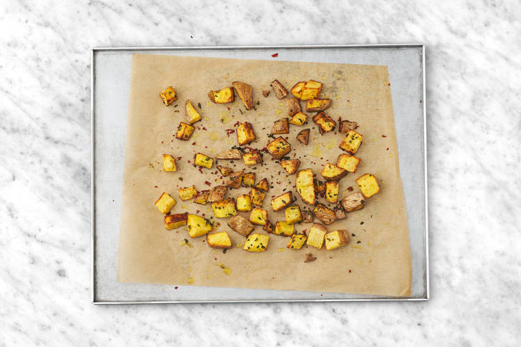 Get prepped & roast the potatoes