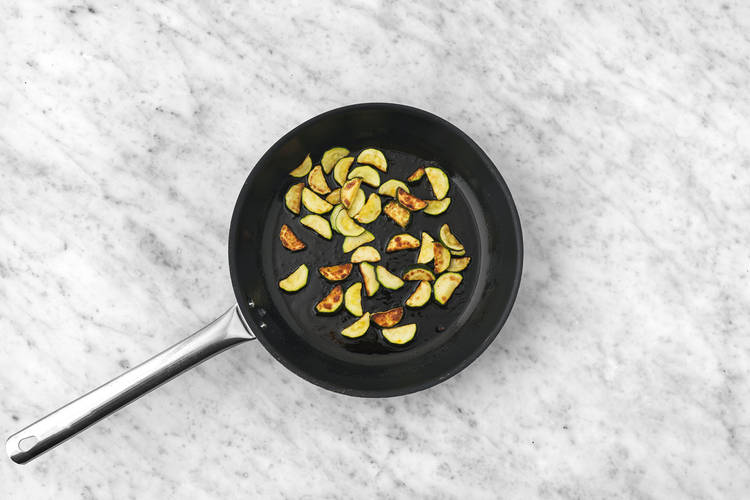Cook the zucchini