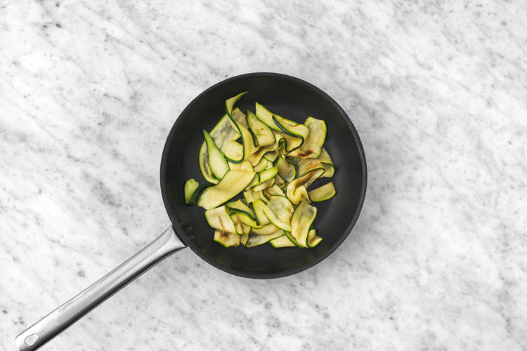 Char the zucchini