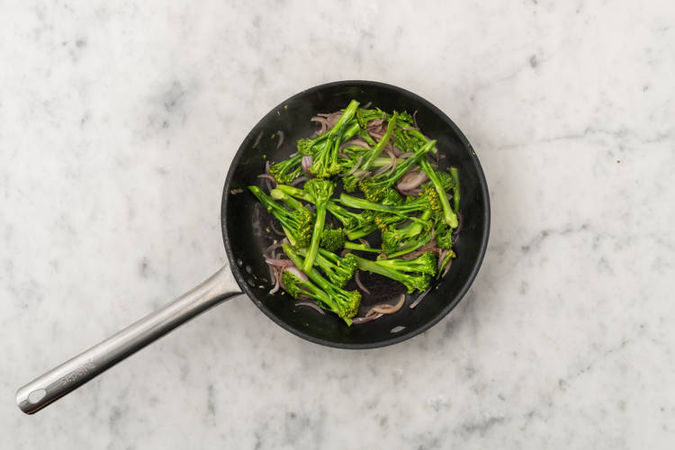 Cook the veggies