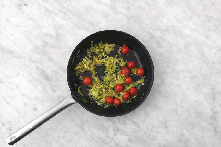Cook the veggies