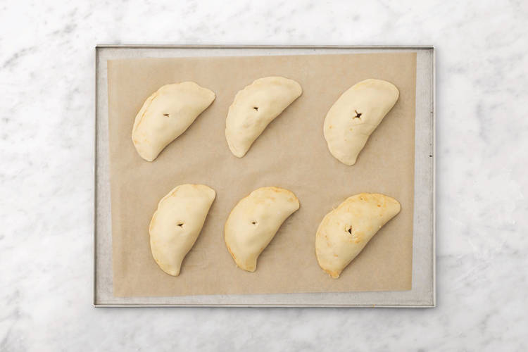 Bake the pizza pockets