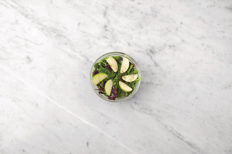 Toss the apple salad