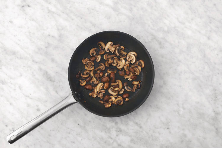 Cook the mushrooms