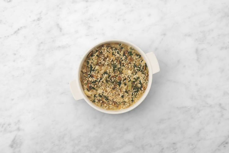 Bake the risotto