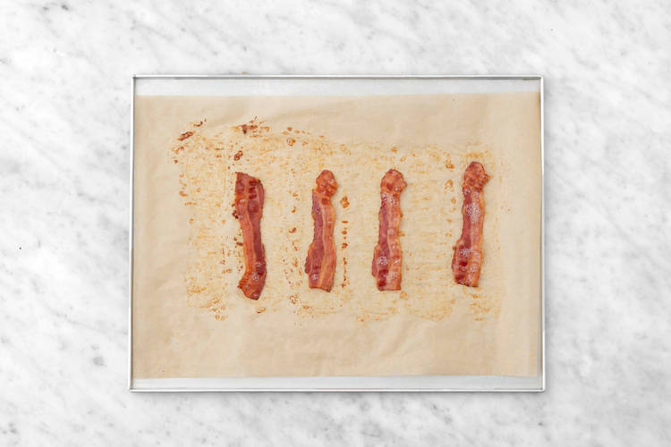 Cook bacon and finish prep