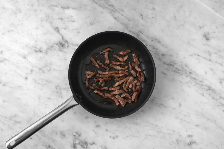 Steakstreifen anbraten