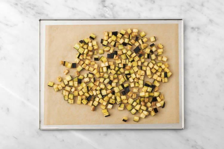 Prepare the eggplant