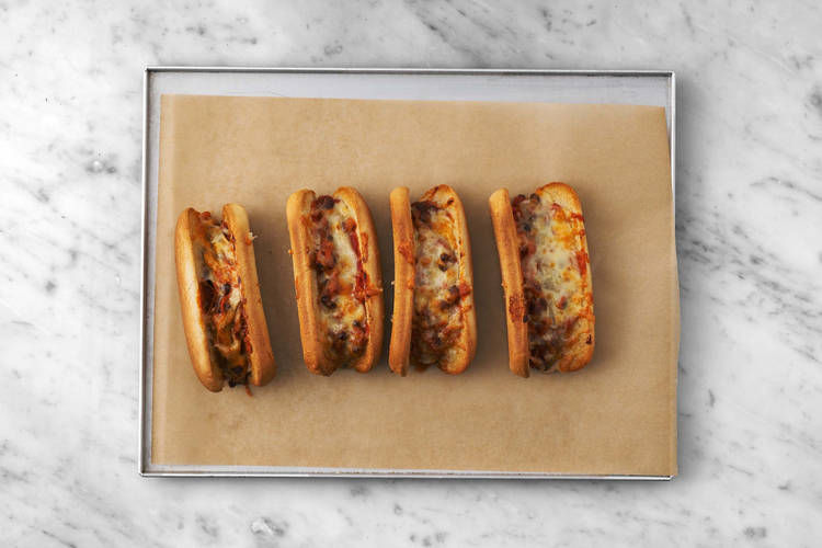 Chili Dog überbacken