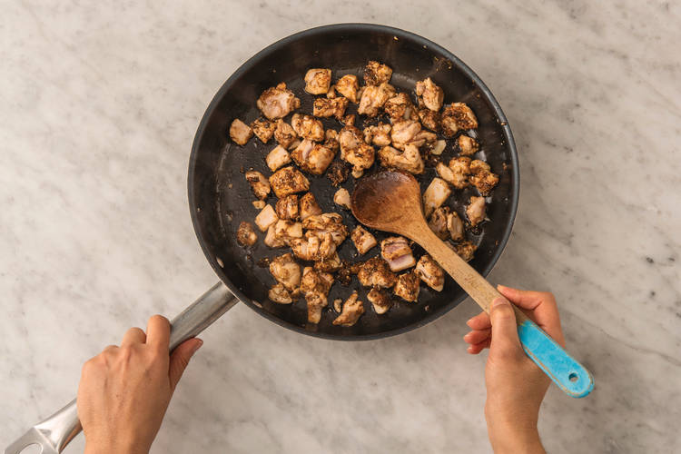 Cook the tofu