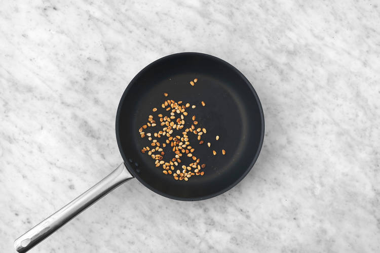 Toast the Pine Nuts