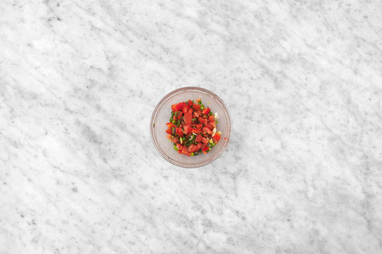 Make sweet pepper pico