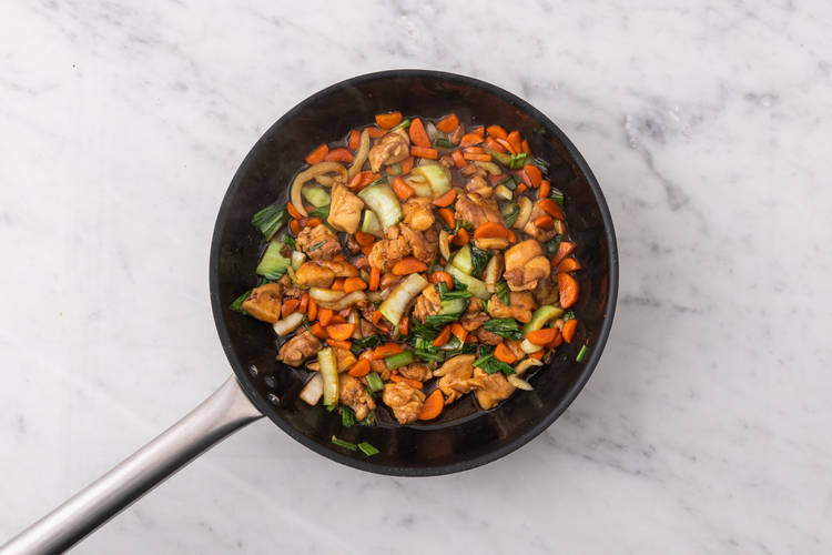 Assemble stir-fry