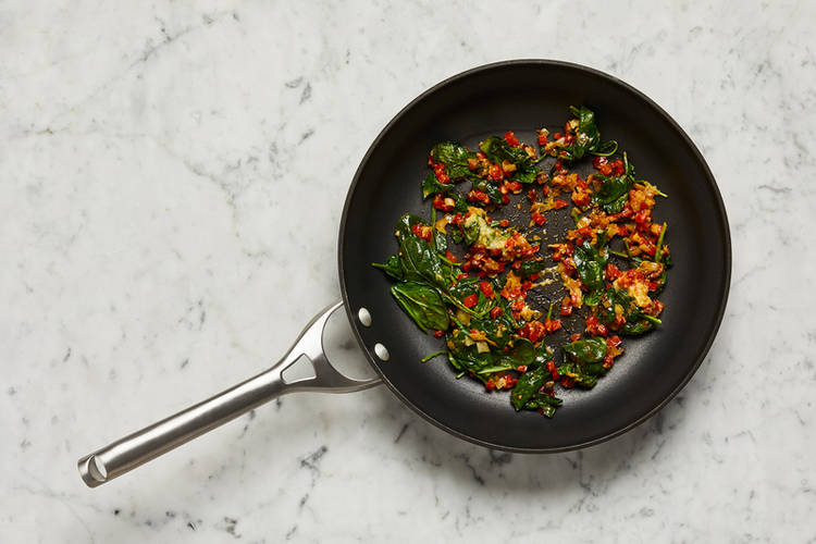 Prep and cook veggies