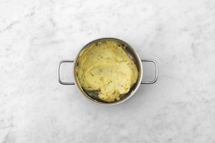 Mash the potatoes