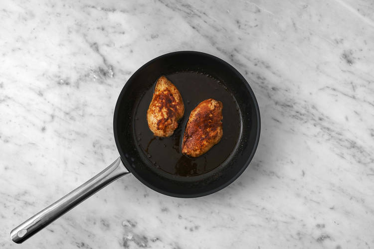 Hähnchenbrust anbraten