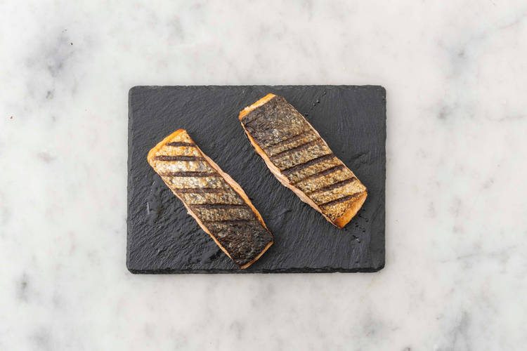 Season and grill tilapia