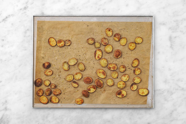 Prep and roast potatoes