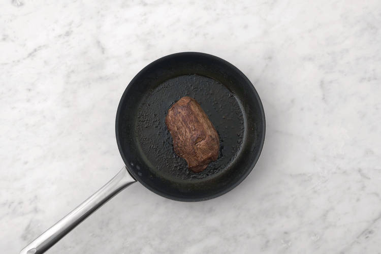 Cook the rump steak