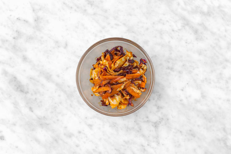 Make your Kimchi Inspired Slaw
