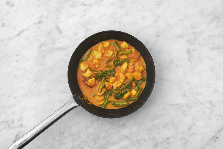 Cook the veggies