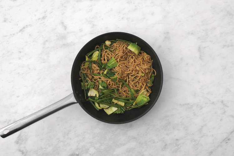 Stir-fry the veggies