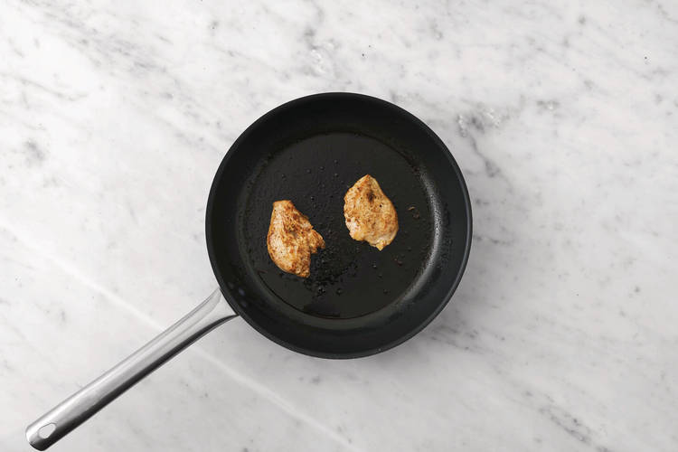 Cook the halloumi