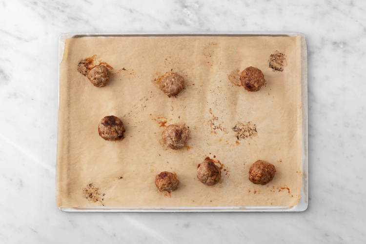 Bake meatballs