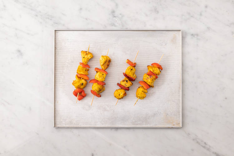 Assemble and Bake your Skewers