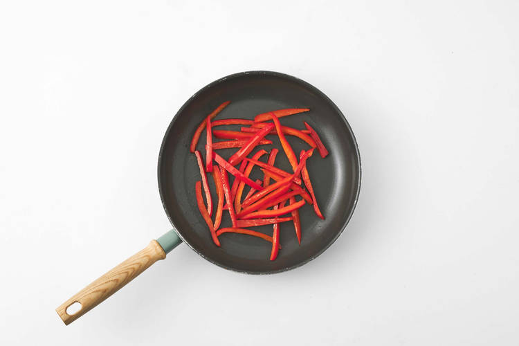 Rode puntpaprika bakken