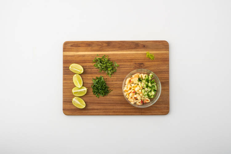 Linzensalade maken
