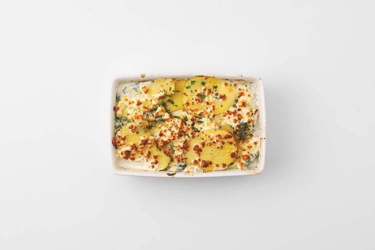 Gratin bakken