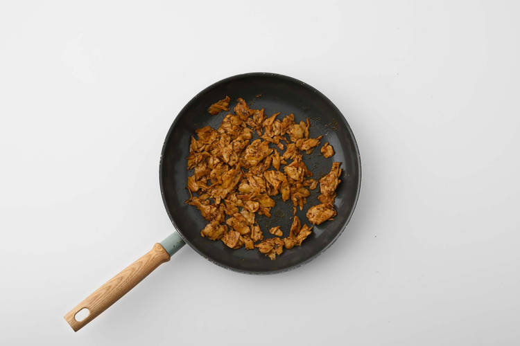 Vegetarische shoarma bakken