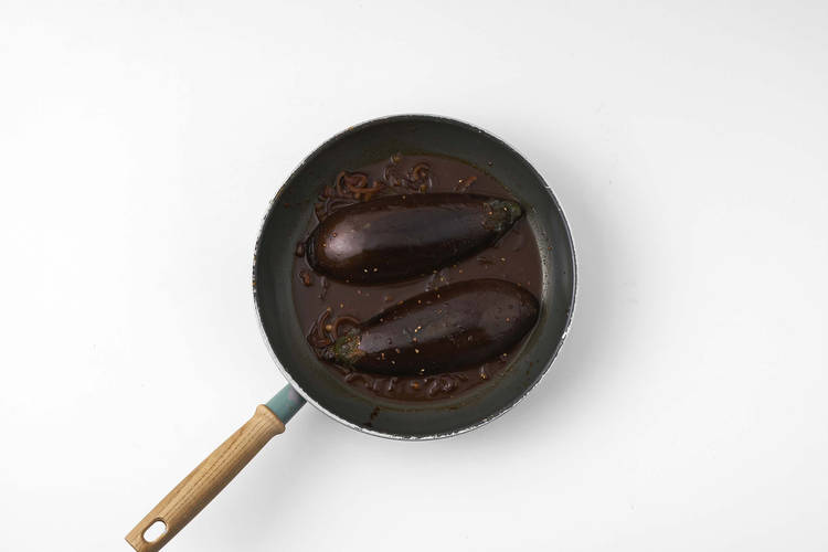 Marinate the eggplant