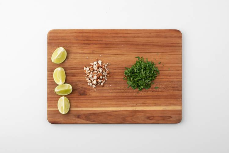 Prepare the garnishes