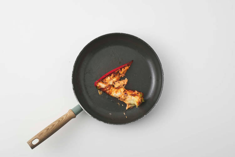 Finish the stuffed peppers