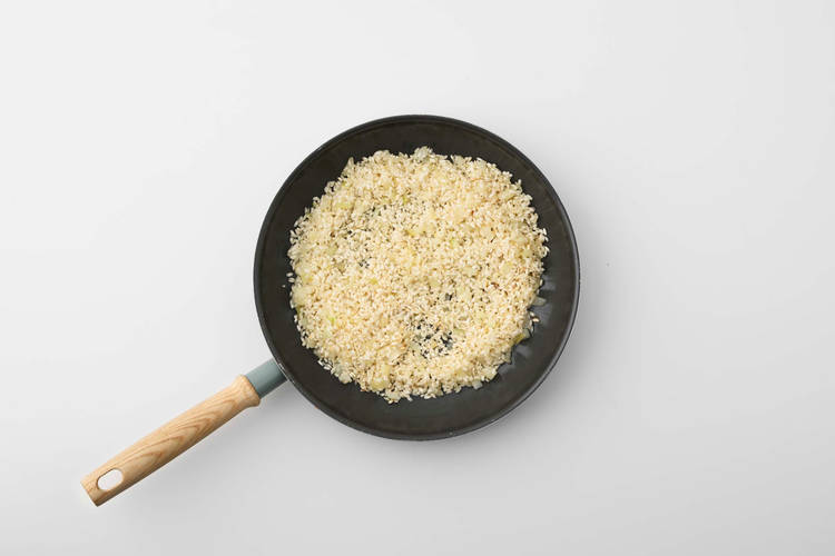 Cook the risotto rice