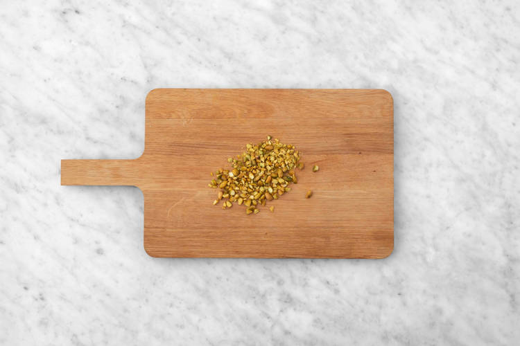 Toast the pistachios