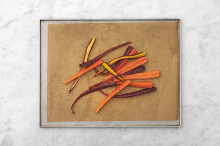 Roast the carrots