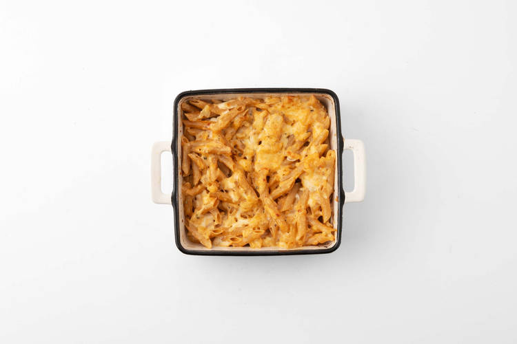 Vegan mac & cheese bakken