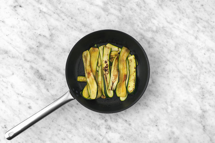 Cook the courgette