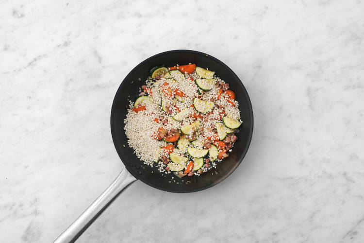 Start the risotto
