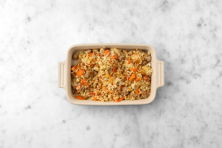 Bake the risotto