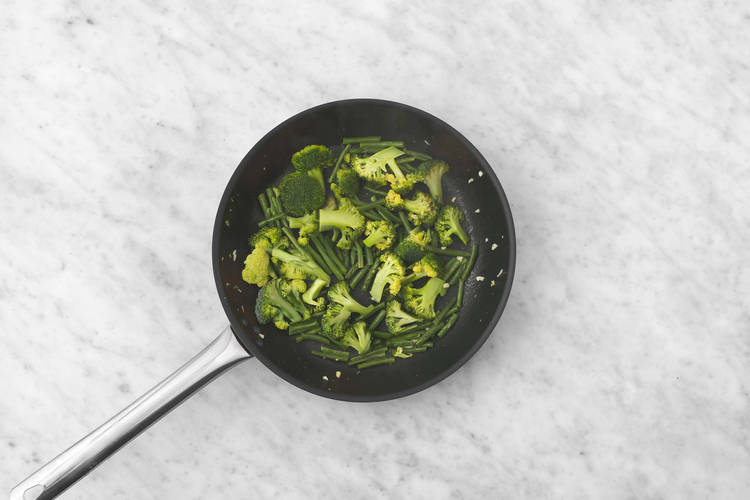 Cook the veggies
